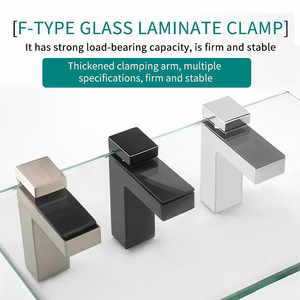 Clips de support d'étagère en verre en alliage de zinc multi-tailles pour la vente en gros de quincaillerie, meubles, tables d'ordinateur portable et tables de lit. - Product Image 2