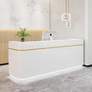 Mostrador <span class=keywords><strong>de</strong></span> Recepción <span class=keywords><strong>de</strong></span> Diseño Personalizado, Mostrador Frontal Moderno para Oficina con Luz LED, Muebles Comerciales, Estación <span class=keywords><strong>de</strong></span> <span class=keywords><strong>Trabajo</strong></span> para <span class=keywords><strong>Recepcionista</strong></span> - Product Image 1