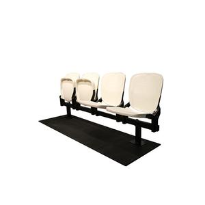 ที่นั่งแบบยืดหดได้สีขาว 4 แถว สำหรับโรงเรียน โรงละคร ห้องประชุม ทนทาน - Product Image 1