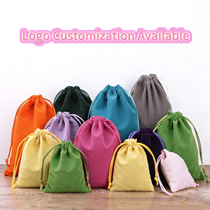 Bolsa de Terciopelo Pequeña con Cordón para Joyería y Almacenamiento de Audífonos/Baterías Portátiles para Mujer, Precio de Fábrica, en Stock - Product Image 2