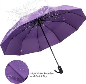 <span class=keywords><strong>Parapluie</strong></span> coupe-vent résistant à double couche impression entièrement personnalisée pluie automatique 10K Parasol fort voyage pliable grands parapluies - Product Image 4