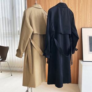 OUDINA – <span class=keywords><strong>Trench</strong></span> <span class=keywords><strong>Long</strong></span> coupe-vent <span class=keywords><strong>mi</strong></span>-<span class=keywords><strong>long</strong></span> pour <span class=keywords><strong>femme</strong></span>, manteau d'hiver pour dame, nouveau tempérament - Product Image 6