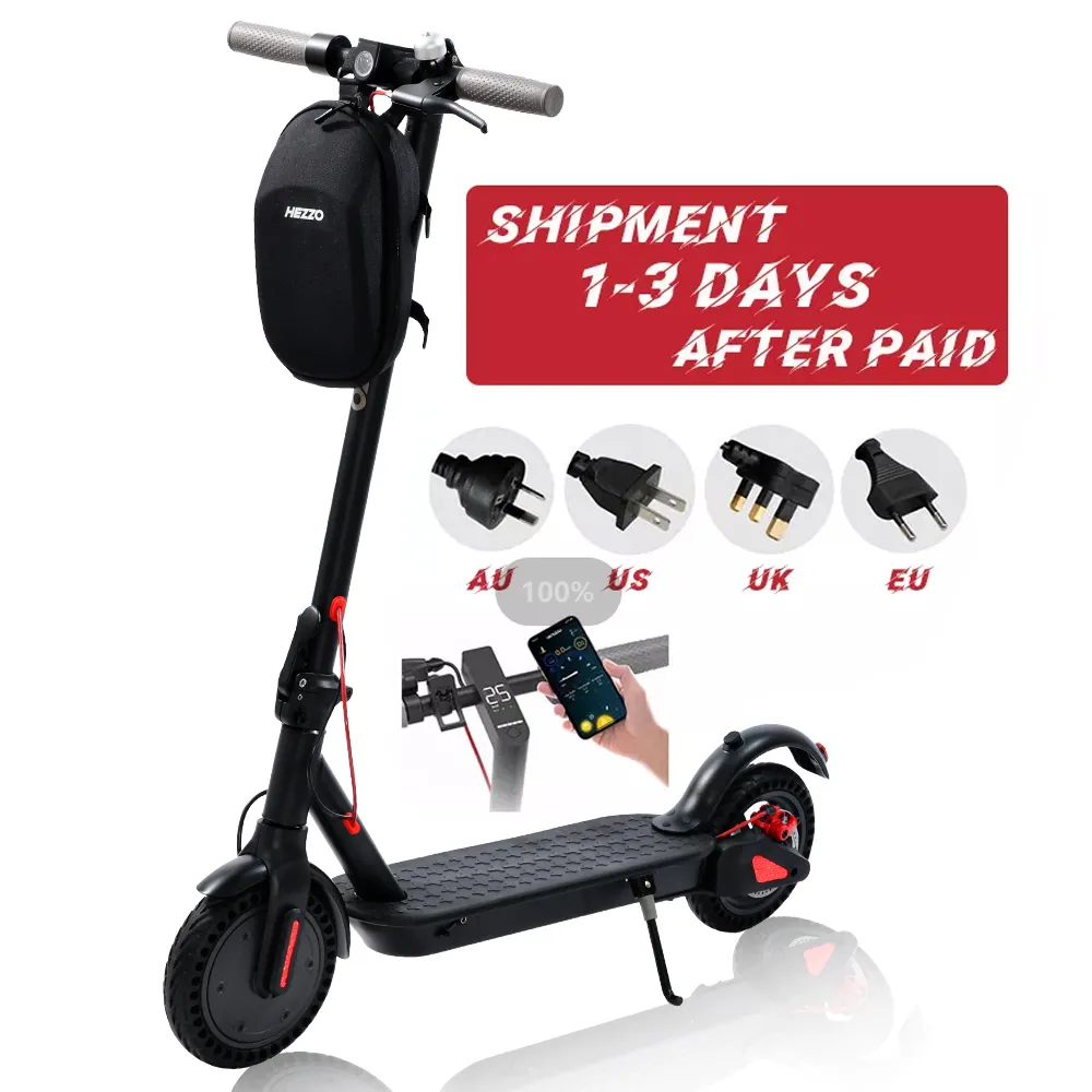 Hezzo Gratis Verzending 350W 36V 7.8ah Krachtige Escooter Xiomi Hoge Snelheid Waterdicht Goedkoop Opvouwbaar Snelle Snelheid Elektrische Scooters Usa