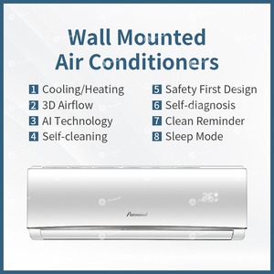 Aire Acondicionado Split, Serie Completa, Modelos 9000, 12000, 18000, 24000 BTU, WiFi, Frío/Calor, para Diversos Espacios, Montaje en Pared - Product Image 4
