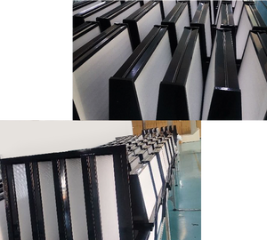 Filtre à air HEPA combiné de type V à haute efficacité 99,9 % pour usage industriel, avec cadre en fibre de verre de haute qualité – Vente en gros - Product Image 6