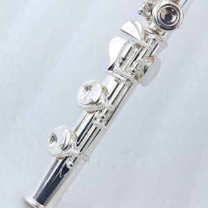 Vente d'usine Flûte <span class=keywords><strong>traversière</strong></span> <span class=keywords><strong>à</strong></span> 16 trous en Do Corps en cupronickel Plaqué argent Instrument de musique - Product Image 3