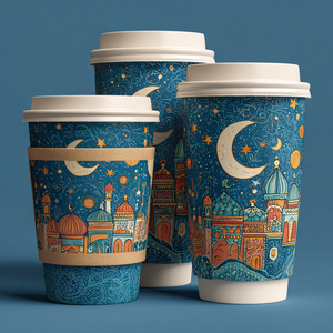 AT PACK Adatto a Diverse <span class=keywords><strong>Dimensioni</strong></span> di Bicchieri 12Oz-24Oz, Manicotto Isolante in Carta Kraft Marrone per <span class=keywords><strong>Caffè</strong></span> Espresso, Latte, Tè e Bevande - Product Image 6