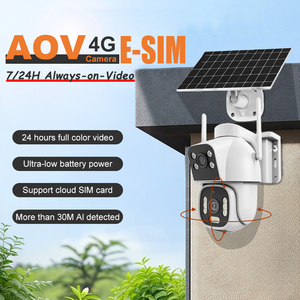 กล้องวงจรปิดไร้สาย AOV 4G พลังงานแสงอาทิตย์ บันทึกภาพตลอด 24 ชั่วโมง พร้อมซิมคลาวด์ ตรวจจับด้วย AI สำหรับภายนอกอาคาร - Product Image 2