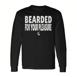 T-shirt à manches longues « Bearded For Your Pleasure » avec design humoristique pour adultes - Product Image 2