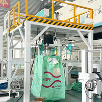 Semi-Automatic 1000 kg Sugar Salt Beverage Paper FIBC Jumbo Bag Hopper Filling Machine High Accuracy Energy Saving Long Service