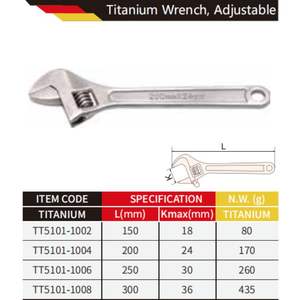 WEDO 부식 방지 비자성 티타늄 조절 렌치 - Product Image 4