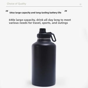 Termo de Gran Capacidad de Acero Inoxidable 304, Botella de Agua Anticaída Reforzada, Jarra de Agua Deportiva <span class=keywords><strong>para</strong></span> Exteriores con Asa - Product Image 3