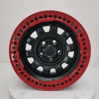 Nouvelles jantes en alliage d'aluminium forgé 6061 T6 Geruida noir mat rouge maille 17-18-20 personnalisées S3-00049