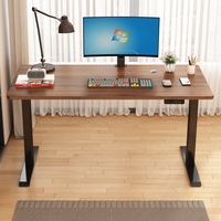 Bureau de travail électrique personnalisable avec un seul moteur, cadre de table d'ordinateur intelligent, support de jeu électrique, traitement personnalisé