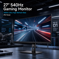 Monitor Gaming 27 Inci 540Hz Panel IPS FHD 1920x1080 Refresh Rate Ultra Tinggi Layar Esports Pabrik OEM ODM