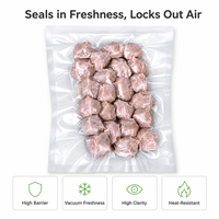 Sacs sous vide PA RCPP pour emballage alimentaire, idéaux pour les boulettes de viande et les aliments transformés - Vente en gros