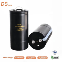 Condensateur électrolytique en aluminium 500V 3300uF 77*155mm à fixation par boulons, borne à vis haute tension pour application UPS DC Link