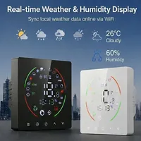 Nuevo Diseño de Termostato de Pared Programable con WiFi y Control por Aplicación Tuya, Calefacción por Suelo Radiante/Caldera, Ahorro de Energía, Electrónica de Consumo