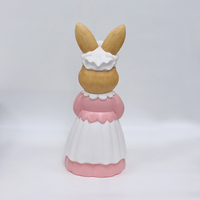 Figura Decorativa Moderna de Resina Transparente Dorada para Pascua, Ideal para Programas de Venta al por Mayor, Decoración del Hogar para la Primavera y Manualidades
