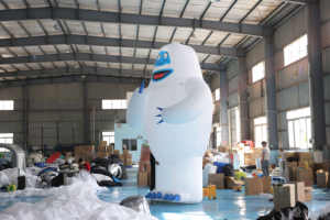 Bumble l'homme de neige abominable gonflable, bonhomme de neige gonflable géant pour la publicité - Product Image 3