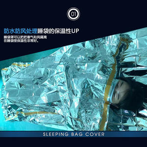 Manta de Emergencia para Todo Clima, Reflectante de Aluminio, Térmica, para Exteriores, Equipo de Seguridad para 1 Persona - Product Image 4