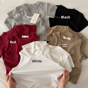 Nuovo Arrivo: T-shirt Senza Maniche a Costine in Cotone Tinta Unita per Adulti e Bambini - Top Estivo Carino per Papà e Ragazzi - Product Image 2