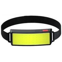 Lampe frontale rechargeable USB avec capteur de mouvement Cob, étanche, pour la course, le camping et la pêche