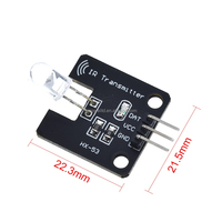 Transmisor infrarrojo IR + Módulo de sensor receptor, 38khz, para bloque de construcción electrónico