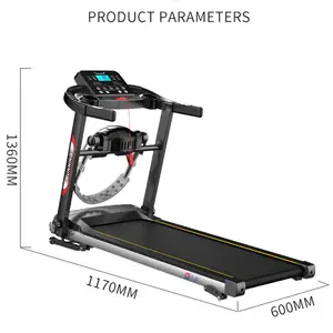 Tapis roulant pliable multifonction électrique avec écran LED pour la musculation des personnes âgées - Product Image 6