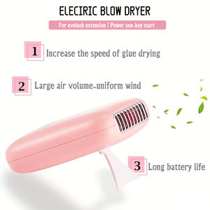 HQ Mixed Proc Discount Mini Portable Eyelash Fan Handheld Lash Fan Rechargeable USB Eyelash Nail Dryer - Product Image 3