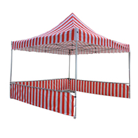 Tente pliante en aluminium 50 mm 4x8m à prix de gros, chapiteau transparent, gazebo, tente de présentation pour salon professionnel