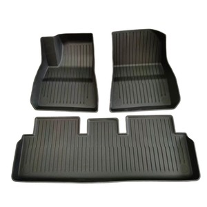 Tapis de voiture toutes saisons en cuir TPE pour Tesla Model 3/Y/Model <span class=keywords><strong>S</strong></span> 2021-2025, compatibles OLIVER - Product Image 5