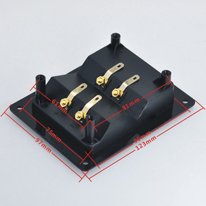 Thickened Four-Slot Square <strong>Speaker</strong> Junction Box Full Copper <strong>Binding</strong> <strong>Post</strong> 4 Impedance Full-Range DIY Audio Accessories - Product Image 4
