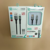 Kabel Pengisian Cepat Universal USB-C JYD X10 120W 6A, Kabel Data Pengisian Cepat USB ke Type-C untuk Android dan iOS