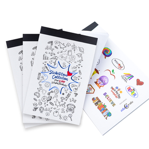 Feuille d'autocollants vinyle prédécoupés personnalisés pour la décoration de carnets – Impression sur mesure - Product Image 5