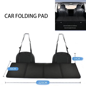 Matelas de couchage pliable pour siège arrière de SUV, planche d'extension de lit, matériau en flanelle, imperméable, pour <span class=keywords><strong>accessoires</strong></span> intérieurs de voiture - Product Image 1