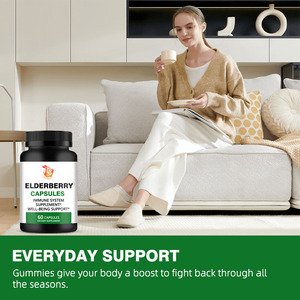 Wholesale Price Elderberry Capsules Protect Nervous System Immune Support 400mg Elderberry <b>Herbal</b> <b>Supplement</b> Capsules - Product Image 4