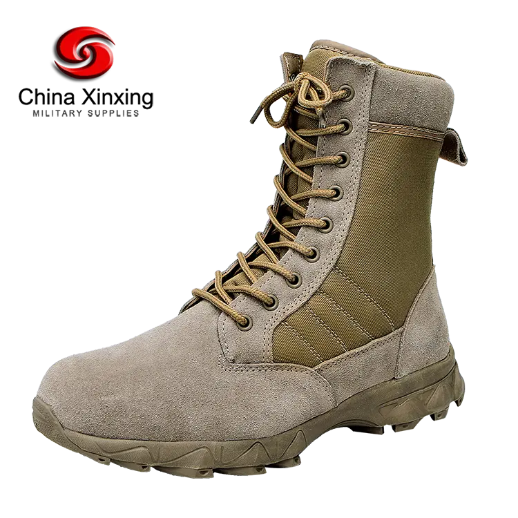 XINXING MB08 Wholesale Work Training Casual Shoes Desert Camouflage Khaki Adhesive Rubber Sole Tactical Boots Combat For Men