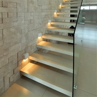 DAIYA 304 s. s En Acier Inoxydable Balustrade d'intérieur de Balustrade En Verre D'escalier Escaliers bricolage flottant lit mezzanine avec escaliers