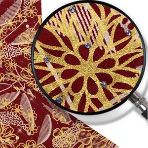 Tissu Ankara en pierre de cire dorée 300 + strass <span class=keywords><strong>rose</strong></span> noir imprimé africain batik 100% coton pour <span class=keywords><strong>pagne</strong></span> de festival tenue exclusive - Product Image 4