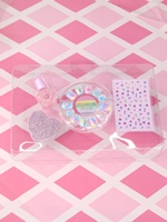 MoraDora Kit d'ongles pour enfants 2 en 1 sur le thème des nœuds Vernis à ongles non toxiques à presser et autocollants pelables pour les enfants de 5 ans et plus