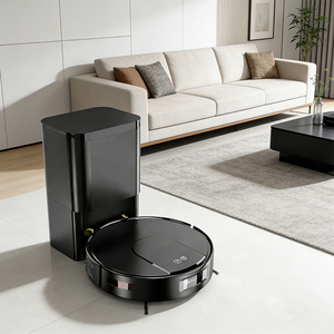 Aspirateur robot intelligent GEERLEPOL V2G-SJ, nettoyage automatique, vidage automatique, navigation gyroscopique, filtre HEPA, batterie Li-Ion - Product Image 1