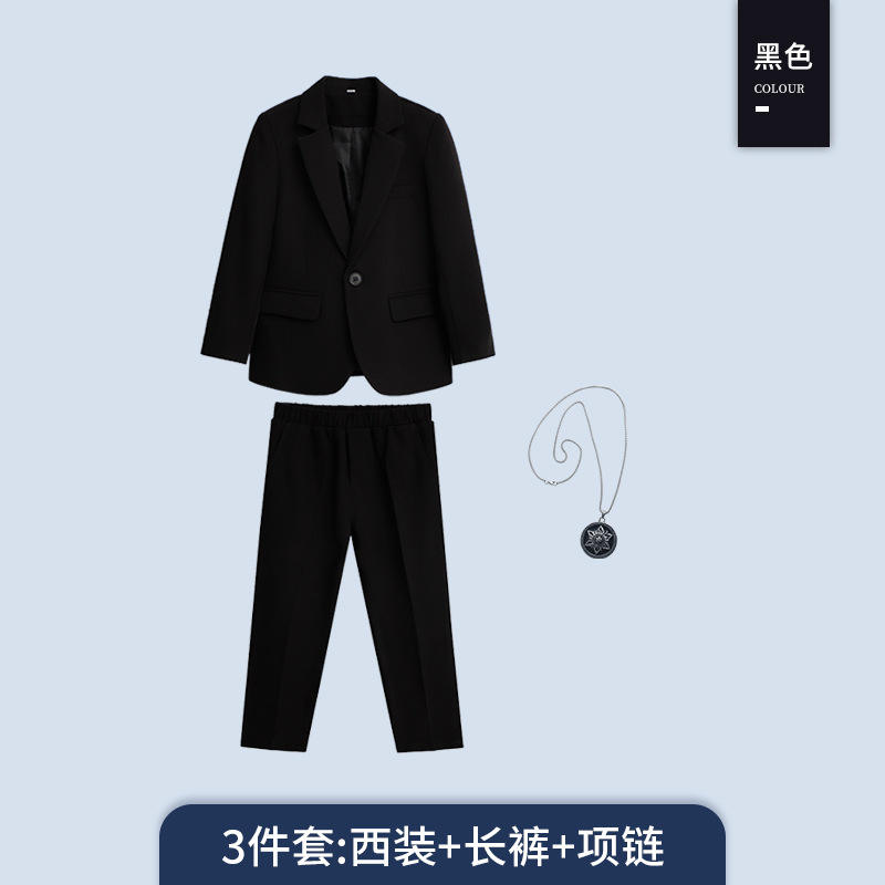 Ensemble 3 pièces noir (costume + pantalon + cinq pointes