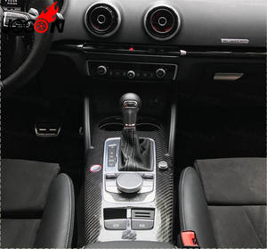 2014-2019 <span class=keywords><strong>Audi</strong></span> A3 S3 <span class=keywords><strong>RS3</strong></span> moulures intérieures en Fiber de carbone panneau de commande central garniture style pièces automobiles pour voiture - Product Image 6