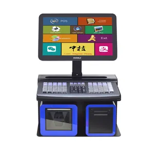 Leverancier Complete Set Pos, Bill Machine 15.6 Inch 1280X800 Rohs Capacitief Touchscreen Pos-Systeem Van Streepjescode Scanner/