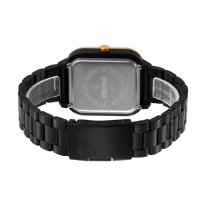 Reloj de cuarzo para hombre SKMEI, reloj de pulsera informal de negocios de acero inoxidable, reloj resistente al agua - Product Image 3