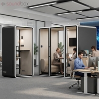 Cabine de bureau acoustique professionnelle insonorisée pour réunions multi-utilisateurs