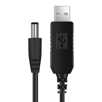 Câble de charge USB DC 5V vers DC 12V, Câble d'alimentation élévateur de tension, Cordon de charge