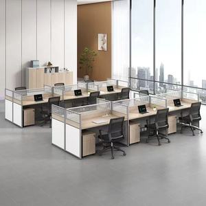 Estaciones de Trabajo Modernas <span class=keywords><strong>para</strong></span> Oficina, <span class=keywords><strong>Escritorio</strong></span> de Oficina con Partición <span class=keywords><strong>para</strong></span> 12, 4, 6 u 8 <span class=keywords><strong>Personas</strong></span>, Cubículo de Oficina - Product Image 6