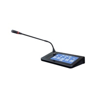 Microphone d'interphone réseau IP multi-zones avec écran tactile couleur de 7 pouces, adapté aux systèmes de sonorisation commerciaux et aux églises